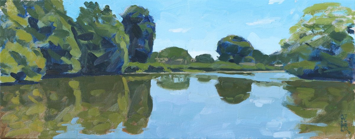 Reflections at Falmer Pond by Elliot Roworth