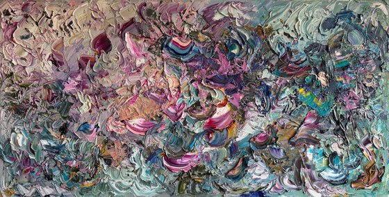 Bloom in Chaos — Abstract Oil