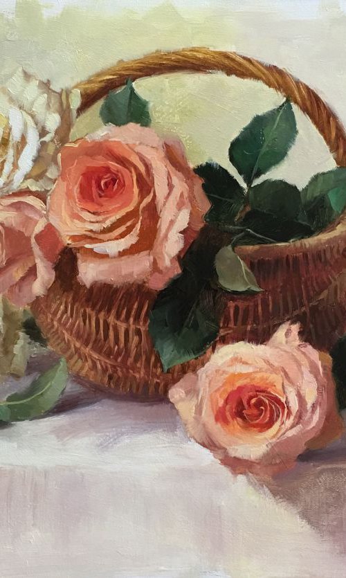 Rose Basket by Ling Strube