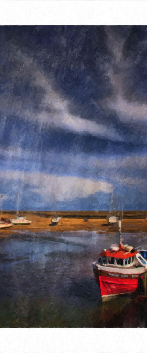 Boats at Low Tide by Martin  Fry