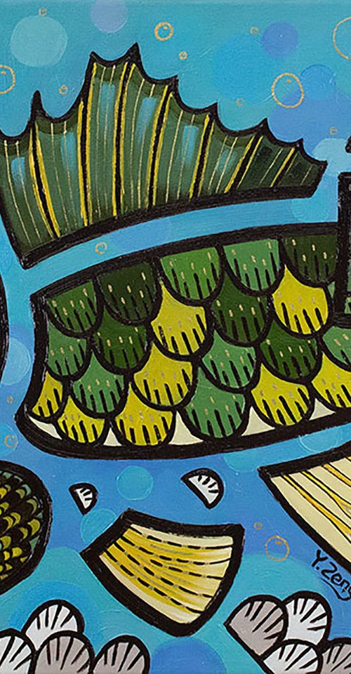 Freshwater fishes Walleye by Yue Zeng