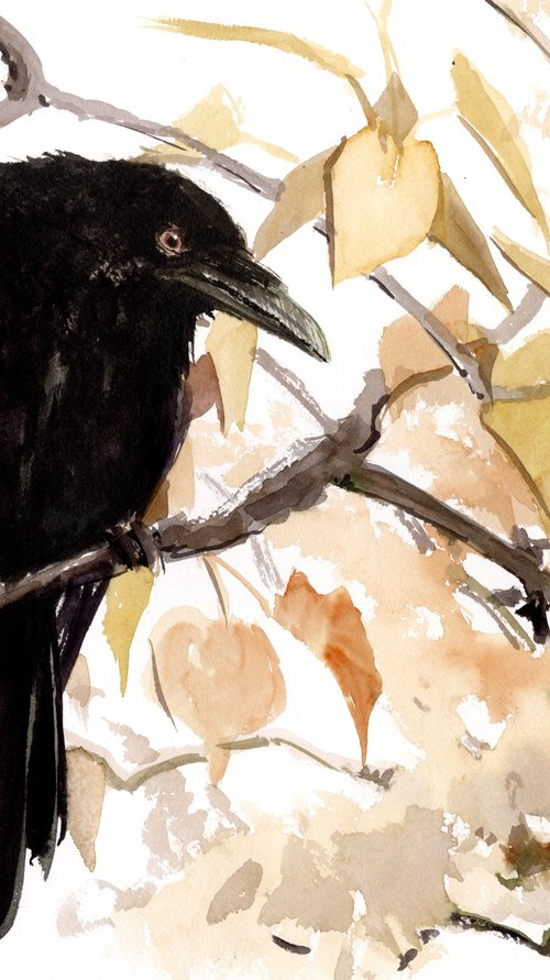 The Raven on the Autumn Tree by Suren Nersisyan