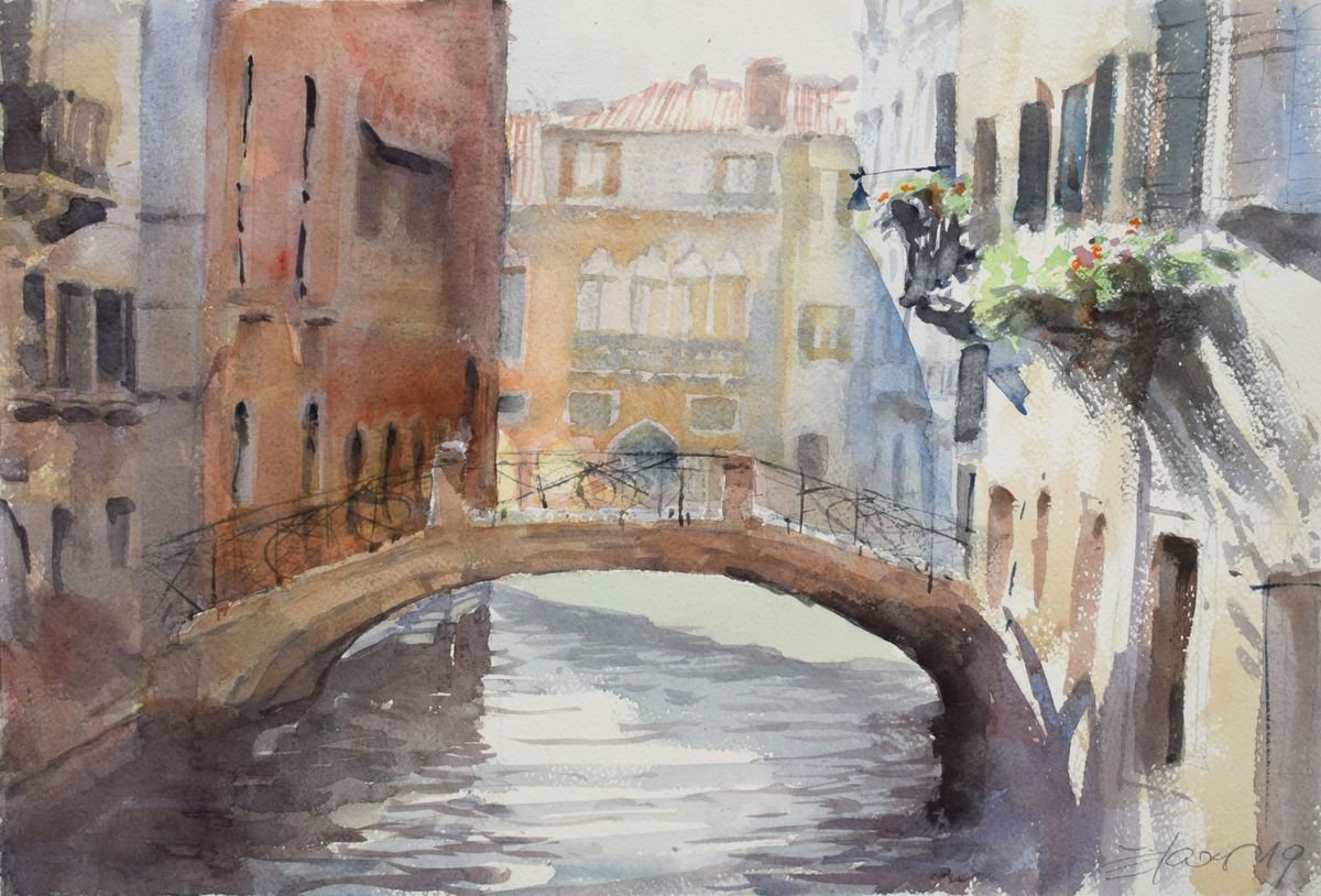 Venice impression 5 by Goran Zigolic Watercolors