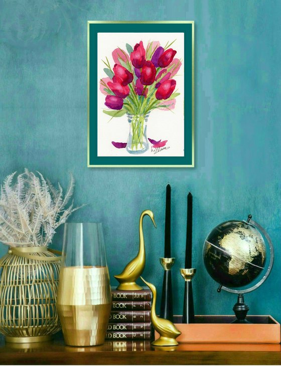 Tulips in a Vase