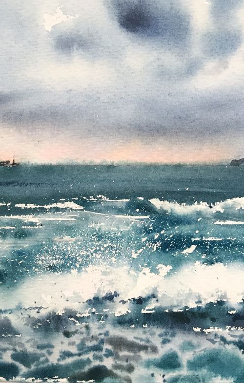 Waves In The Sea by Eugenia Gorbacheva