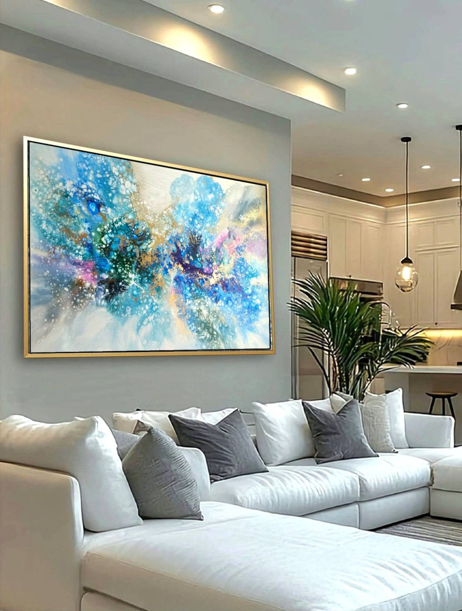 Colorful Rhapsody By Eleni Denart, 59 X 39, Artwork For Sale On Artfinder