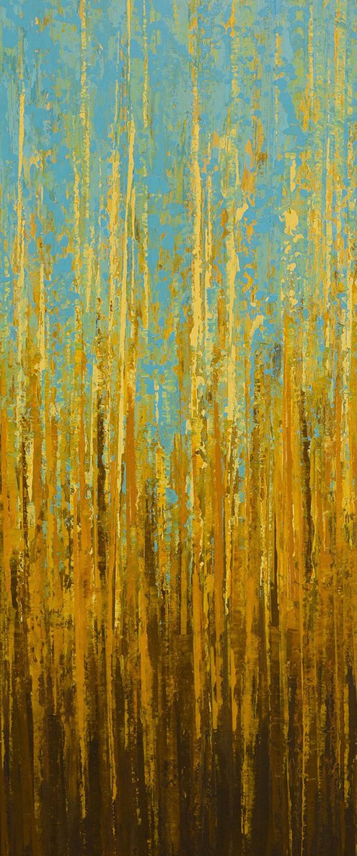 Golden Autumn - Color Field by Suzanne Vaughan