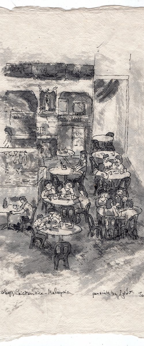 Coffee shop, chicken rice – Malaysia by Gordon T.