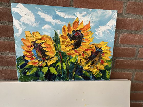 Sunflowers landscape