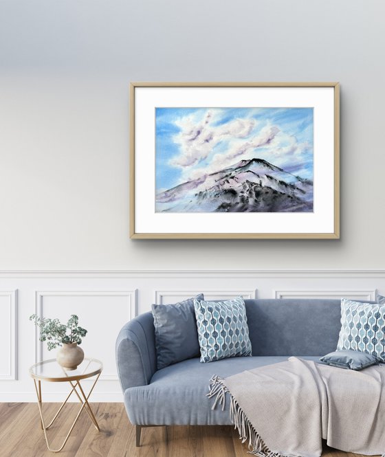 Majestic clouds Volcano Etna