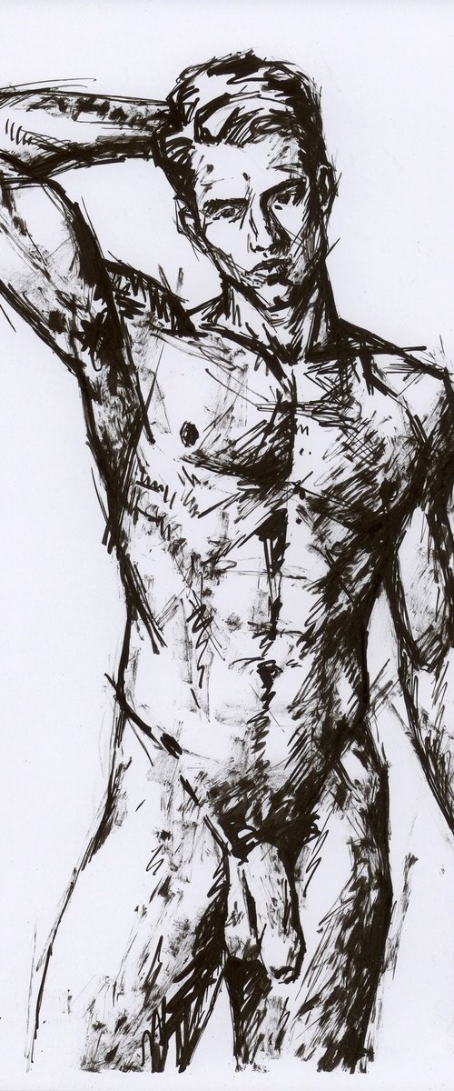 NUDE MALE MODEL by Yaroslav Sobol