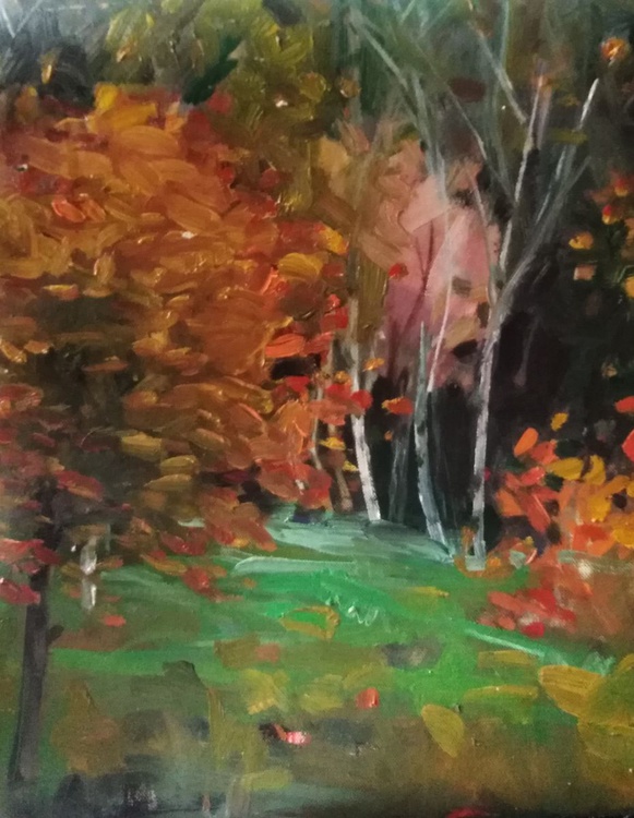 Magic Forest 18 Oil Painting By Boro Ivetic Artfinder