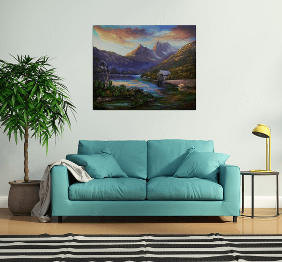 First light Cradle Mountain