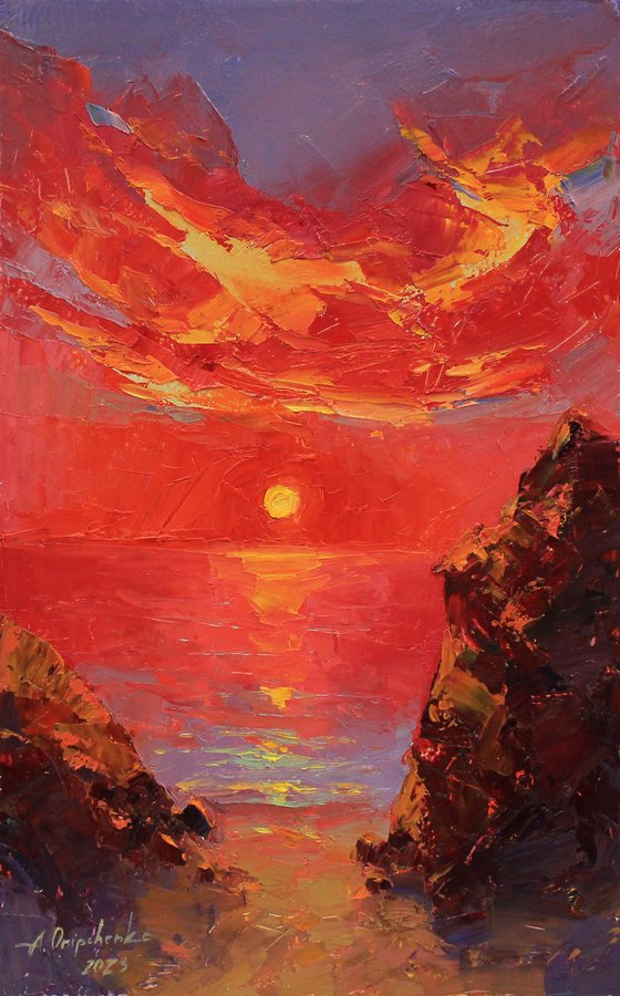 "Sunset in red"
