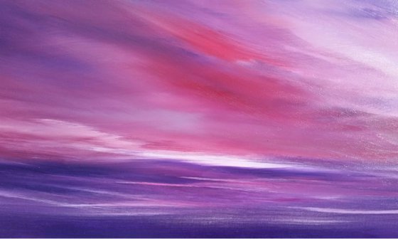 Skies of Enlightenment (Vibrant Calm 4) PANORAMIC Purple