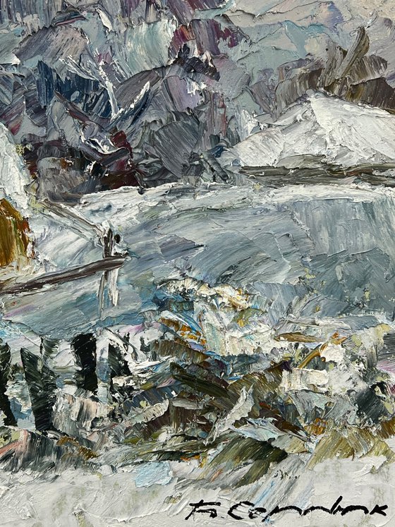 Winter Haystacks