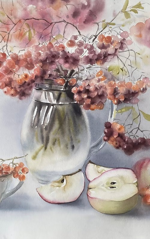 Tea which apples and roman by Natalia Butenko