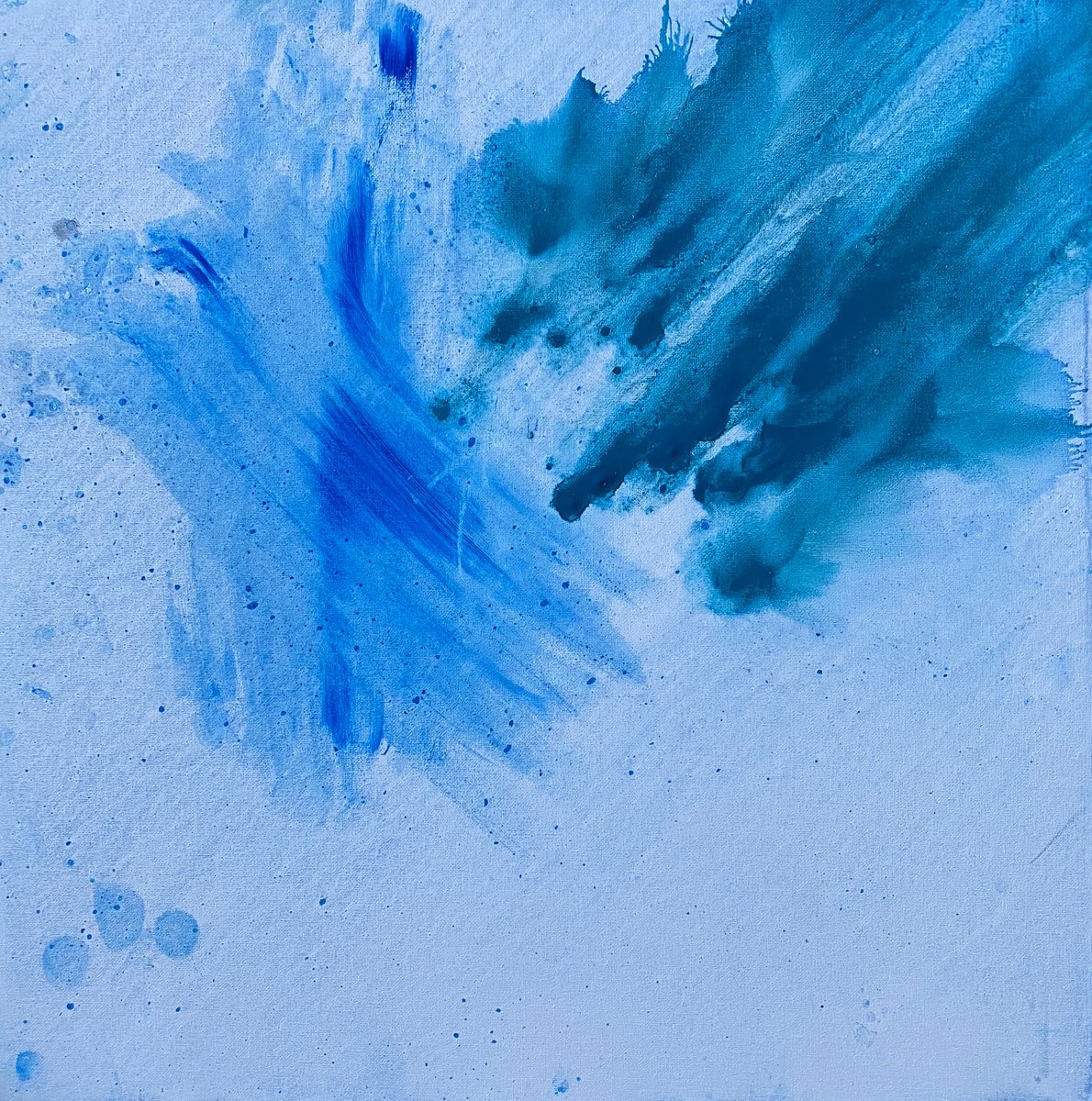 Blue abstract painting 2205202005 by Natalya Burgos