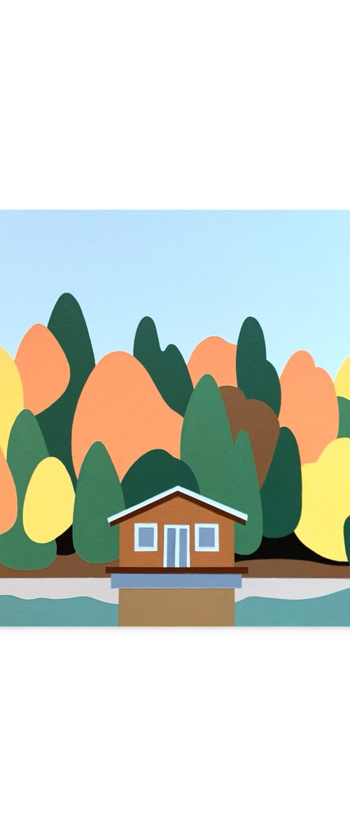 Autumn by the Lake by Zoe  Hattersley