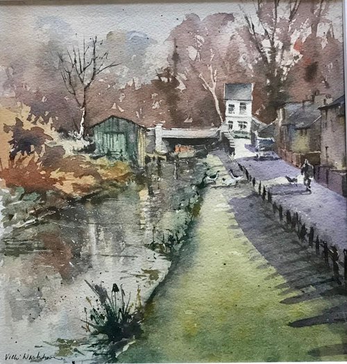 Canal side, Aberdulais by Vicki Washbourne