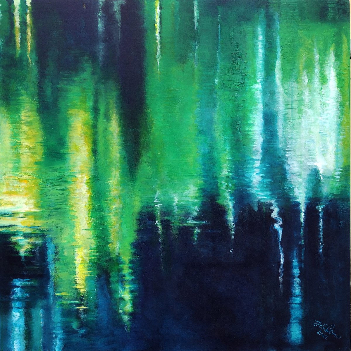  Tarn Hows Waters 2 By Frank Barnes, 35 X 35, Artwork For Sale On Artfinder
