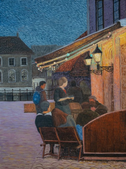 Evening Cafe, Utrecht by Ayan Paul