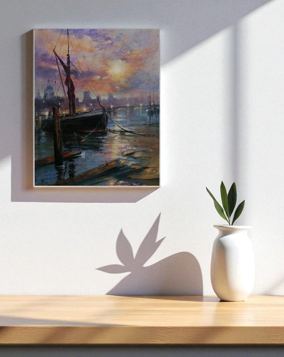 The Thames at Twilight, London