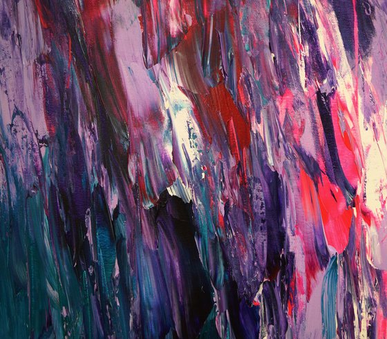 Magenta Turquoise Abstraction XXL 1