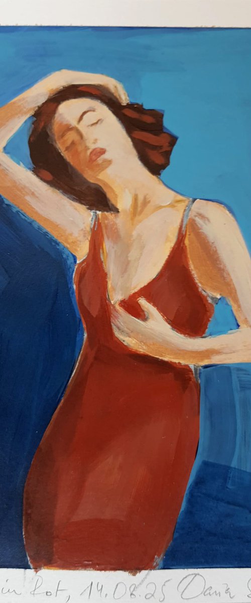 Woman in Red by Daria Startseva