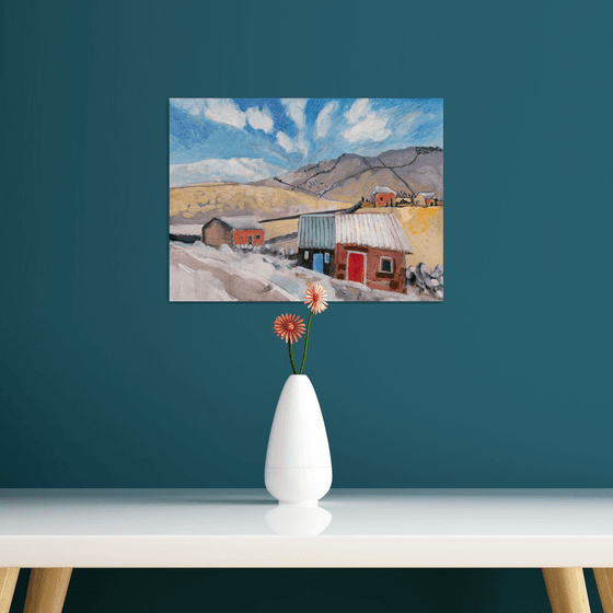 Barns in the Snow