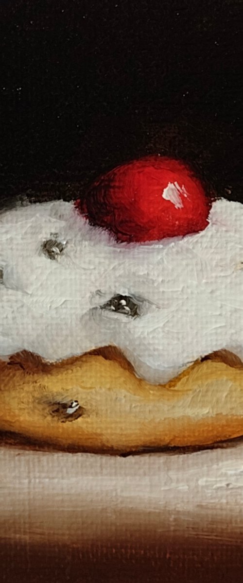 Little Belgian bun still life by Jane Palmer Art