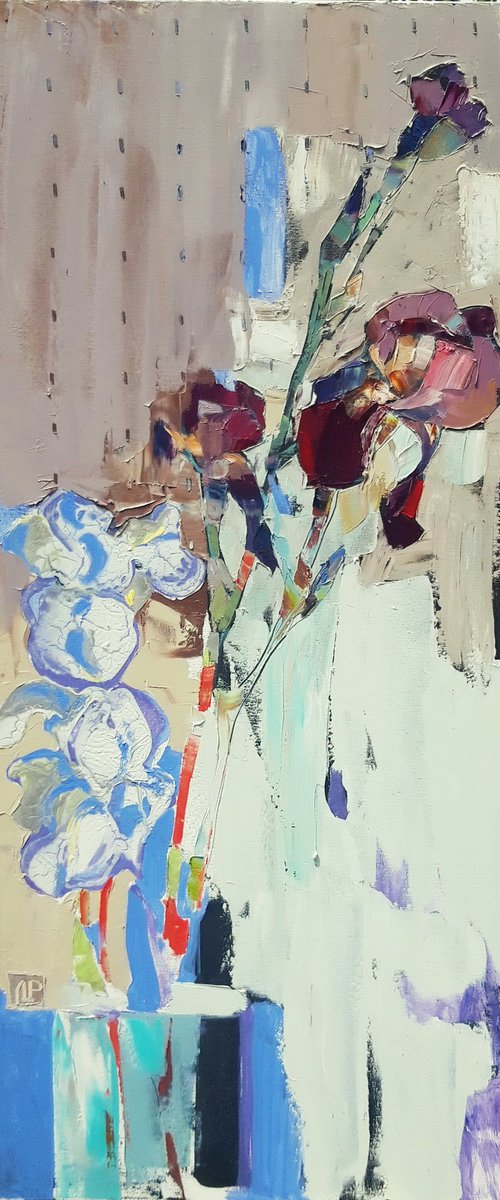 Morning irises. by Lesya Ros