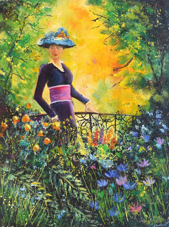 Walking in the garden
