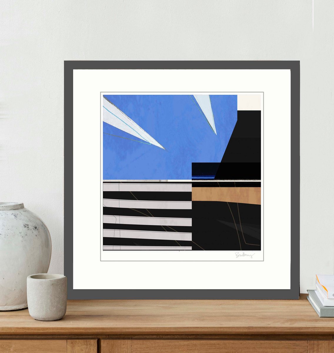 Expressive Botanical Giclee Print By Adrian Bradbury, 17 X 17, New Day, Original Artwork