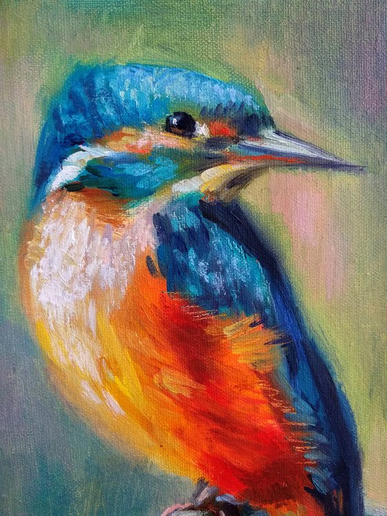 Kingfisher Bird Art Wildlife Painting