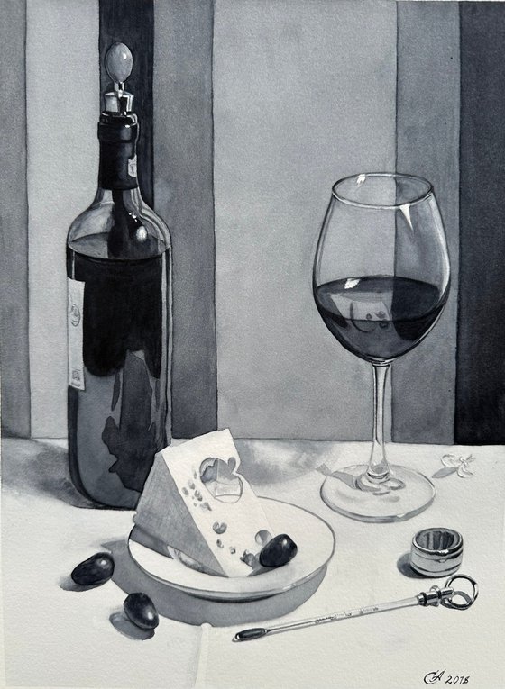 Still life with Wine