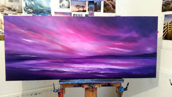 Heavenly Swell - Purple PANORAMIC Seascape