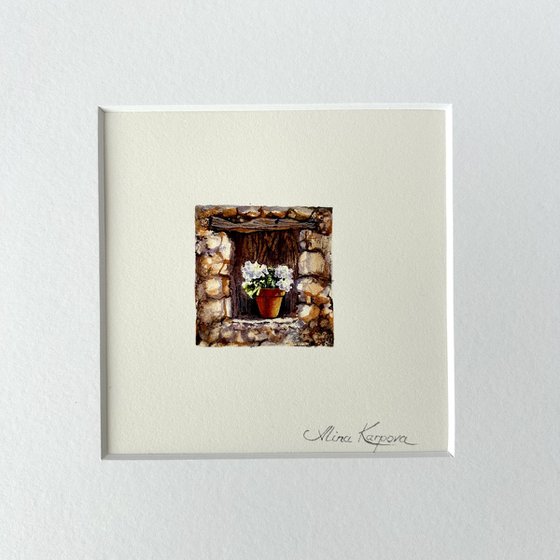 Cottage window miniature