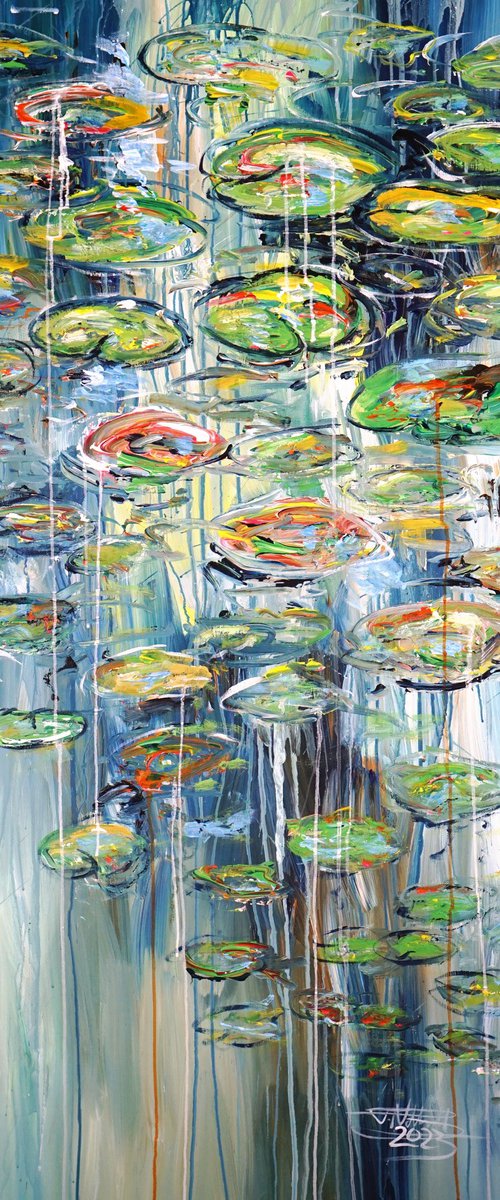 Water Lilies L 1 by Peter Nottrott