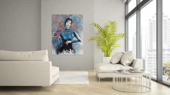 Asian girl (L'une 67) * 48 x 37 inches