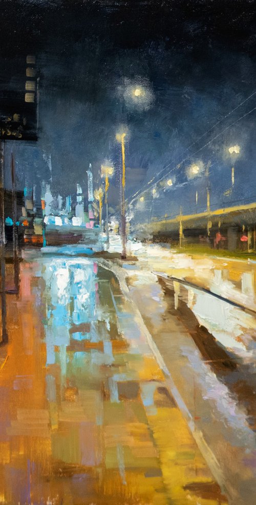 The loneliness of City Lights by Aleksandr Jerochin