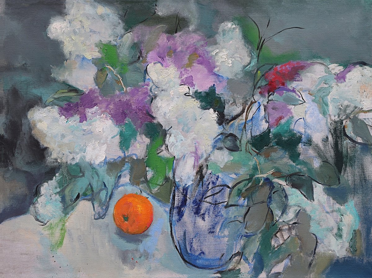 Lilacs By Artem Andreichuk, 31 X 24, Artwork For Sale On Artfinder