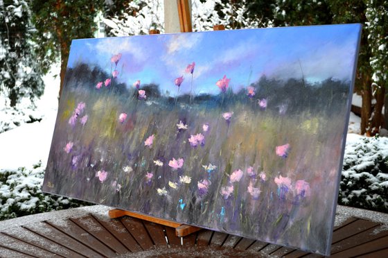 A meadow of flowering herbs