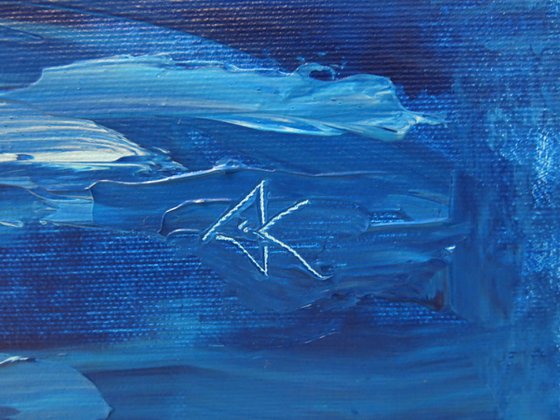 Blue Car Rally -  Extra Large Artwork XXXL