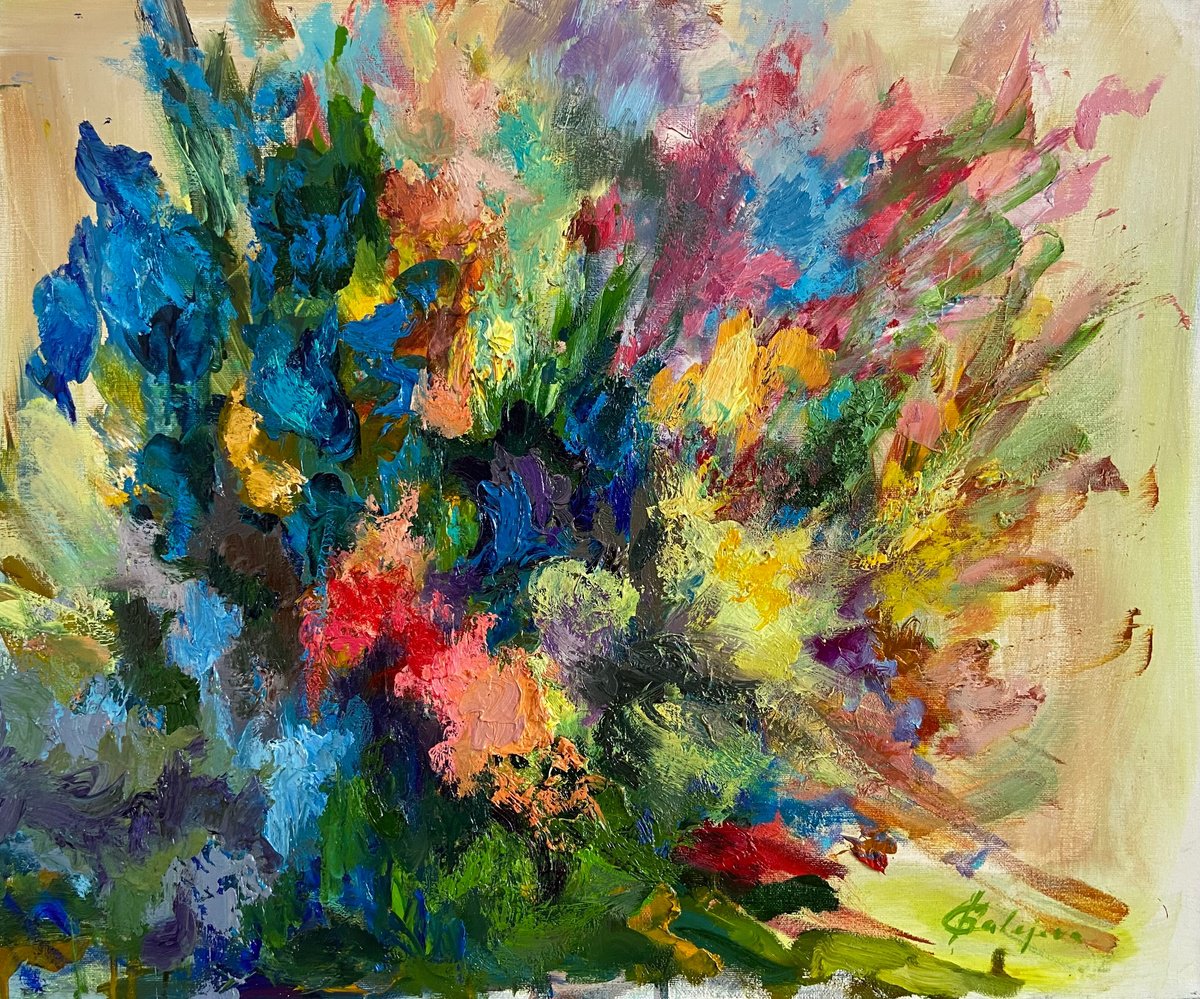 Bouquet By Junija (Yuna) Galejeva, 24 X 20, Artwork For Sale On Artfinder