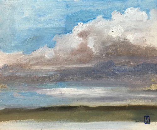 Cloud Study, San Diego Bay by Katherine Jennings