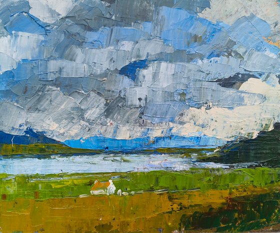 A cottage by the sea