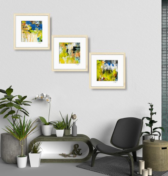 Luminous Joy Collection 1 - 3 Framed Paintings