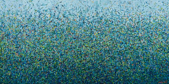 Coogee Garden 152 x 76cm acrylic on canvas