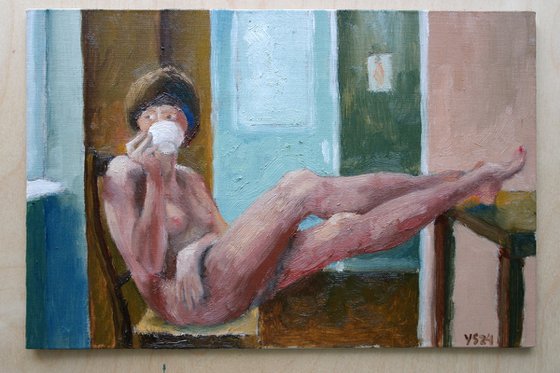 Female Figure - A Cup of Tea